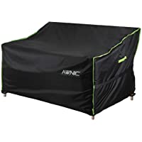 Los mejores  - AWNIC Funda para Banco de 2 Plazas Exterior Funda Banco de Jardín Poliéster Impermeable Resistente Patio Terraza…